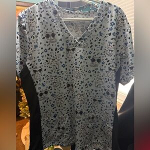 XL Cute Cat Scrub Shirt